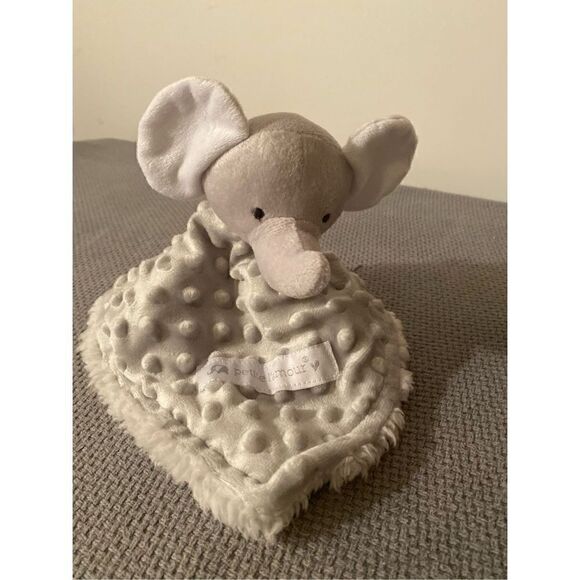 Petite L’Amour Gray Elephant Lovey Blankie - Picture 1 of 5